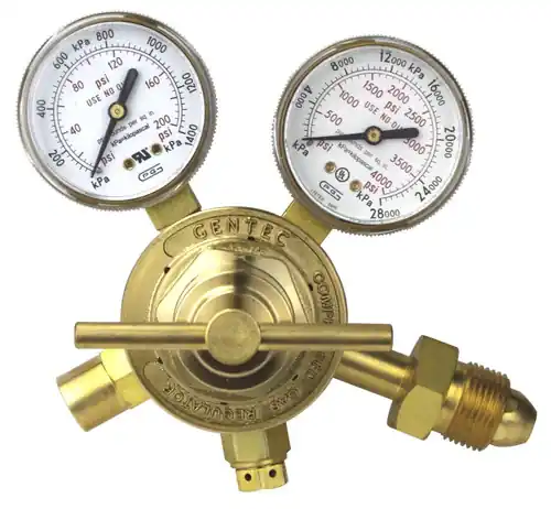 New Arrival Gentec 152IN-125 Single Stage Md Regulator Inert Cga580