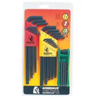 Bondhus 14138 Triple Pack L-Wrench & Fold-Up Set Combination (1 SET) Special Discount