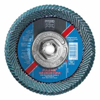 Luxury Pferd 67363 5 x 5/8-11 Polifan Curvezirc Alum Lrg Rd 40G