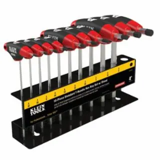 Klein Tools JTH910E Hex Key Set, SAE, T-Handle, 9-Inch with Stand, 10-Piece Factory Price
