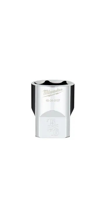Fresh Stock Milwaukee Tool 45-34-9107 1/2" Drive 15/16" SAE 6-Point Socket with FOUR FLAT Sides