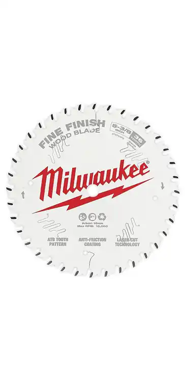 Milwaukee Tool 48-40-0524 5-3/8" 36T Fine Finish Circular Saw Blade, 5 Pack Final Sale