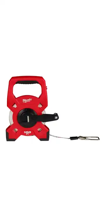 Grab Now Milwaukee Tool 48-22-5301 100ft Fiberglass Open Reel Long Tape Measure