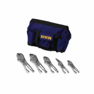 Place Order Irwin 2077704 5Pc Locking Plier Set W/Nylon Bag (1 ST)