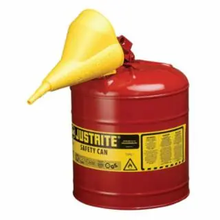 Crafted Justrite 7125100 2.5G/9.5L Safe Can Red