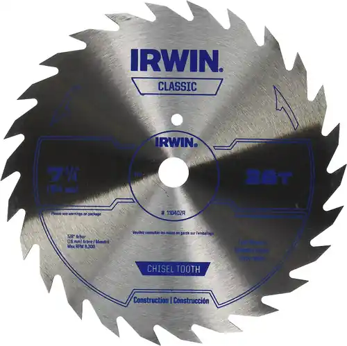 Trusted Brand SAW BLD 7-1/4" 26T CHISEL TOOTH COMBO