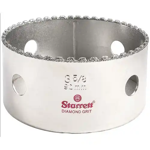 Express Delivery L.S. Starrett KD0358-N Diamond Grit Hole Saw 3-5/8" 92 mm Diameter