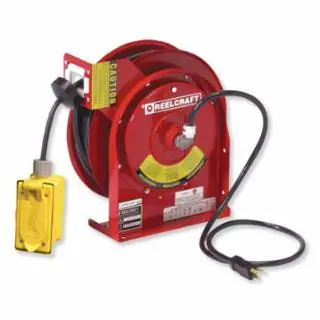 Premium 12/3SJOX45 CORD REEL DUAL GFCI