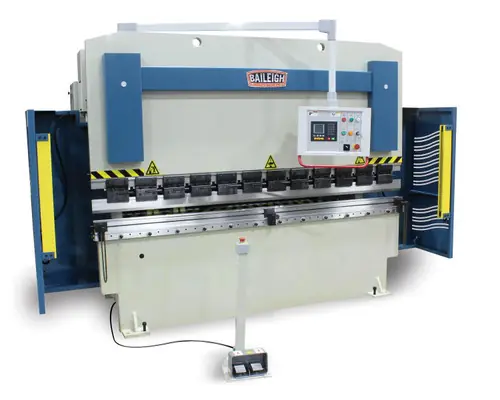 BAILEIGH BA9-1000781 Bp-11210Cnc; 220V 3Phase 112 Ton, 120 in 2 Axis Programmable Hydraulic Press Brake Distance Between Housings Is 100 in Today Only