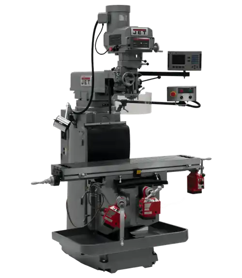 JET JT9-698124 JTM-1254RVS With ACU-RITE 203 3X (Q) DRO, X,Y&Z Powerfeeds Luxury