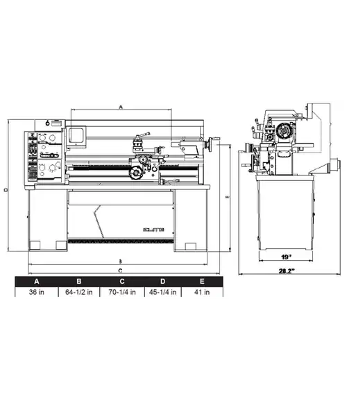 JET JT9-892471 E-1440VS With Newall NMS800 DRO With Collet Closer Weekend Sale