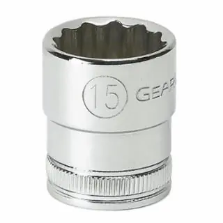 Gearwrench 80383 3/8" Drive 6 Point Standard Metric Socket 15 mm Grab Now