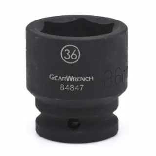 Place Order Gearwrench 84847 3/4" Drive 6 Point Standard Impact Metric Socket 36 mm