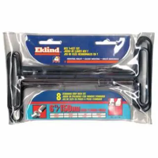 Eklind Tool 33168 6" T-Handle Hex Key Service Kit 8 Keys (1 SET) Free Returns