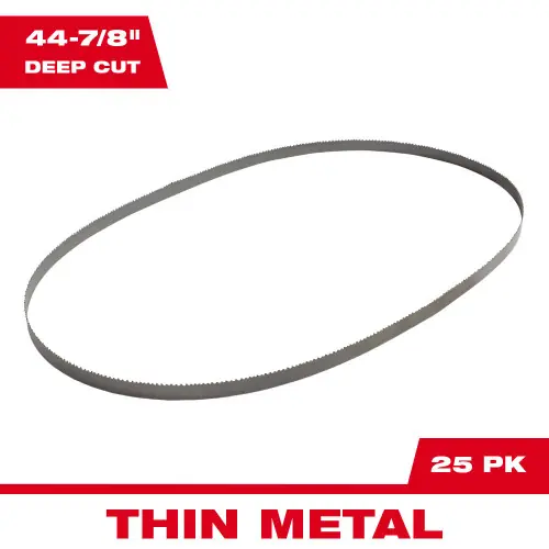 Milwaukee Tool 48-39-0515 44-7/8" 14 TPI Deep Cut Band Saw Blade for Thick Metal (25 PK) In Demand