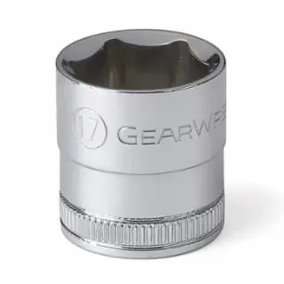 Gearwrench 80385 3/8" Drive 6 Point Standard Metric Socket 17 mm While Supplies Last