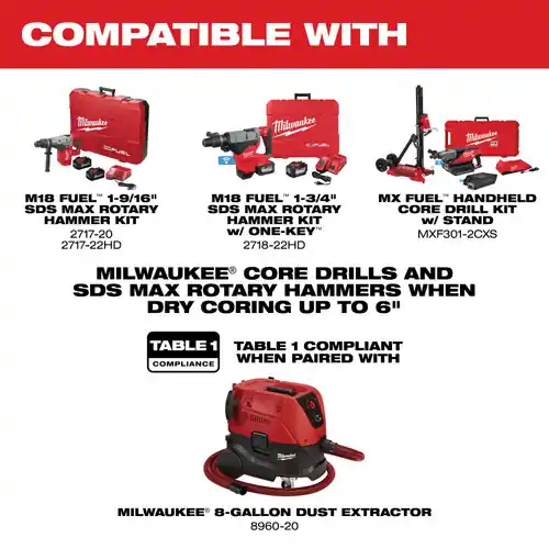 Seasonal Sale Milwaukee Tool 5319-DE Dry Coring Dust Extraction Attachment