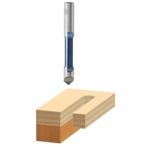 New Release Bosch 85244 1/4 In. x 3/4 In. Carbide Tipped 1-Flute Pilot Panel Straight Bit