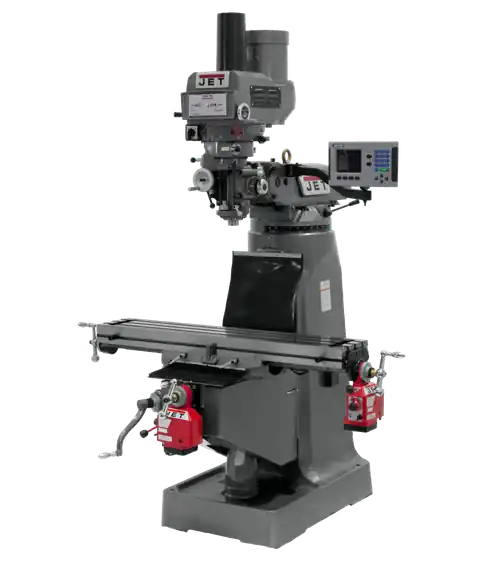 Weekend Sale JET JT9-690230 JTM-4VS Mill With ACU-RITE 203 DRO With X and Y-Axis Powerfeeds and Power Draw Bar