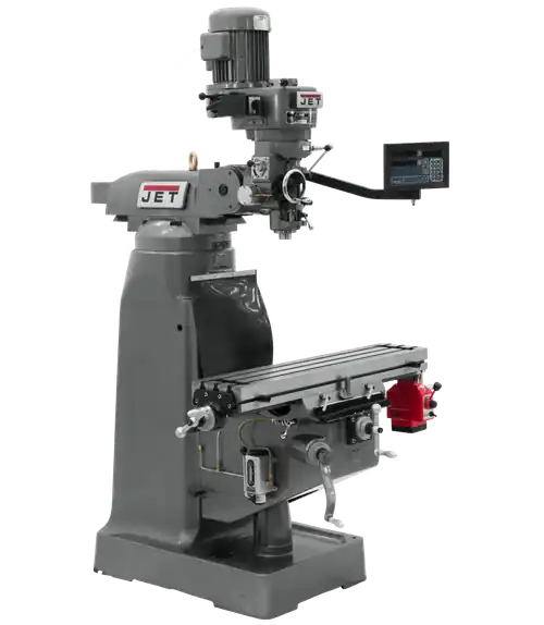 JET JT9-691198 JTM-2 Mill With 3-Axis Newall NMS800 DRO(Quill) With X-Axis Powerfeed Reduced Price