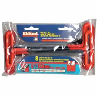 One Day Deal Eklind Tool 55196 2 mm - 6 mm T-Handle Hex Set W/Pouch 6 K (1 SET)