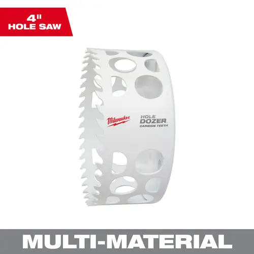 Latest Milwaukee Tool 49-56-0742 4" HOLE DOZER with Carbide Teeth Hole Saw