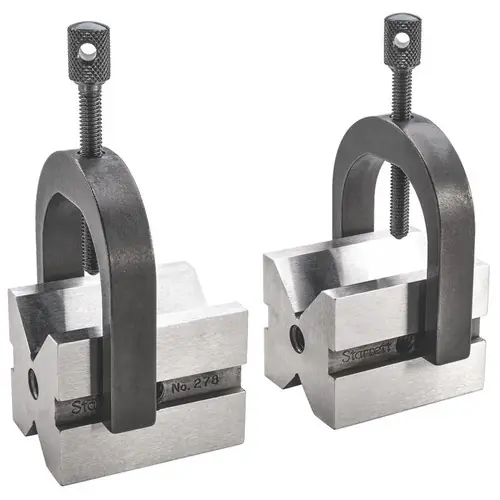 High Quality L.S. Starrett 51312 278 V-Blocks & Clamp Set (1 Pair)
