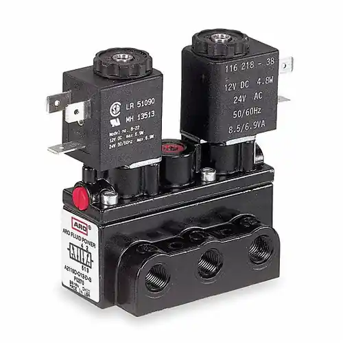 Ingersoll Rand Aro A312SD-120-A 4-Way 3 Position 1/4Innpt Double Solenoid Same Day Shipping