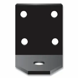 Discount Checkers VIAMOUNT Wrng Whip Mount Bracket"L" Styleblk Powder Coa