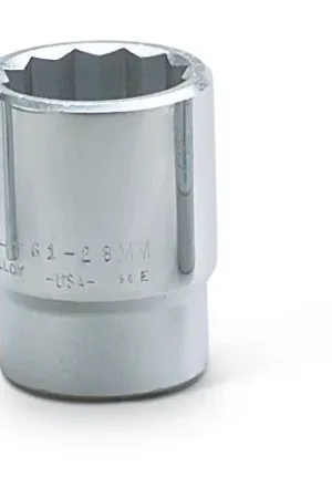 Wright Tool 61-24MM 24 mm 3/4" Drive 12 Point Standard Metric Socket While Supplies Last