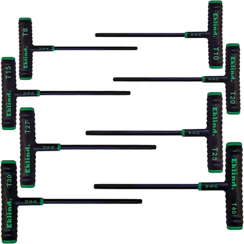 Discount Eklind Tool 68689 8 Key Torx Power T Key Set In Pouch 6" Arm (1 SET)