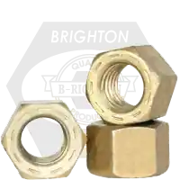 Cheap 1/4"-20 L9 Hex Nuts, Cadmium Yellow & Wax , Coarse (UNC), Alloy Steel, Made in USA, Qty 100