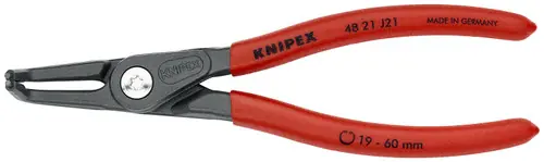 Knipex 48 21 J21 Internal 90° Angled Precision Snap Ring Pliers, 6 1/2" Nominal Length Express Delivery