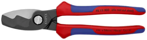 Knipex 95 12 200 Cable Shears-Twin Cutting Edges, 8" Nominal Length In Demand