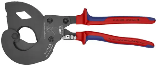 Knipex 95 32 340 SR US Ratcheting ACSR Cable Cutter, 13 1/2" Nominal Length Fast Shipping