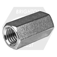 Best Seller M16-2.00 x 48 Hex Coupling Nuts, A2-70 Stainless Steel, DIN 6334, Qty 25