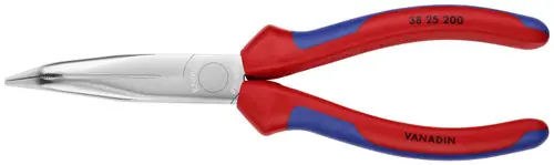 Knipex 38 25 200 Long Nose 40° Angled Pliers without Cutter, 8" Nominal Length Time-Limited