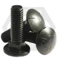 Factory Price 5/16"-18 x 5" Carriage Bolts, Grade 5, Plain Finish, Full Thread, Coarse (UNC), Qty 25