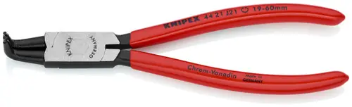 Fan Favorite Knipex 44 21 J41 Internal 90° Angled Snap Ring Pliers-Forged Tips, 12" Nominal Length