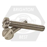 Brand New M4-0.70 x 50 mm Machine Screws, Slotted Cheese Head, 18-8 Stainless Steel A2, Full Thread, DIN 84, Qty 100