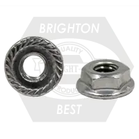3/8"-16 Hex Flange Nuts, Serrated, 18-8 Stainless Steel, Qty 100 Buy Online
