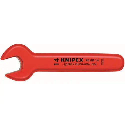 Knipex 98 00 24 Open End Wrench-1000V Insulated 24 mm, 8 1/4" Nominal Length Fresh Stock