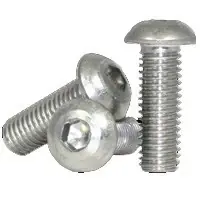 10-24 x 3/8" Button Head Socket Cap Screws, 316 Stainless Steel, Fully Threaded, Qty 100 Order Now