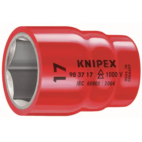 Knipex 98 37 7/16" Hex Socket, 3/8"-1000V Insulated 7/16", N/A Nominal Length Premium