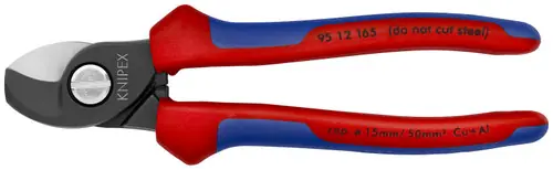 Knipex 95 12 165 SBA Cable Shears, 6 1/2" Nominal Length Latest