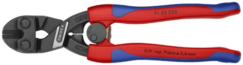 Clearance Knipex 71 22 200 CoBolt High Leverage 20° Angled Compact Bolt Cutters, 8" Nominal Length