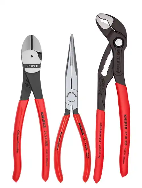 Fast Shipping Knipex 3 Pc Universal Pliers Set w/ Cobra Pliers 002008US2