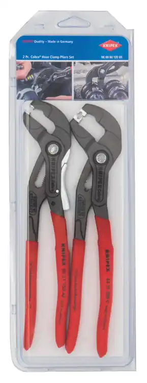Knipex 9K 00 80 135 US 2 Pc Hose Clamp and Click Clamp Set Certified