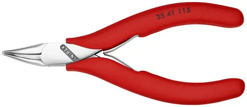 Knipex 35 41 115 Electronics 45° Angled Pliers-Half Round Tips, 4 1/2" Nominal Length Special Discount