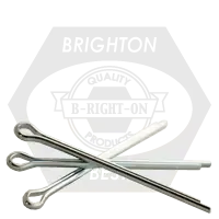 1/8" x 1/2" Cotter Pins, E x tended Prong Square Cut, Zinc Cr+3, Qty 100 Crafted